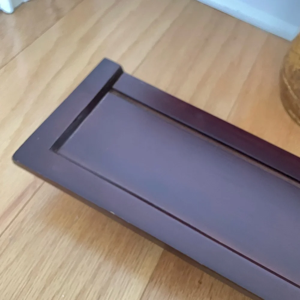 Floating Faux Wood Wall Shelf (1) 18x5x3 1 cherry Display Shelf